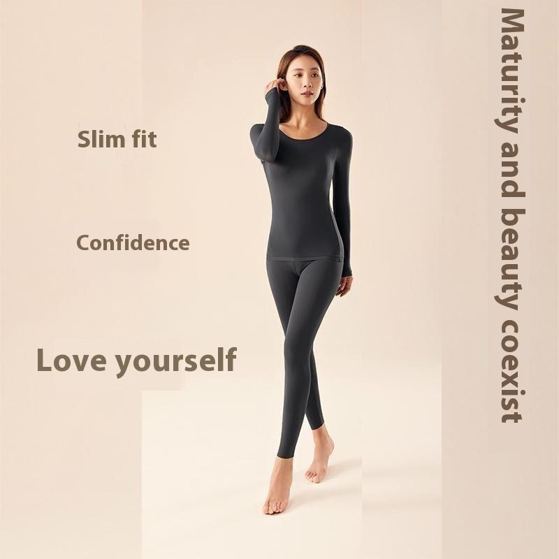 Đồ Lót Giữ Nhiệt, Siêu Mỏng Và Vô Hình, Dành Cho Phụ Nữ, Thích Hợp Cho Mùa Thu Và Mùa Đông, Mặt Nạ Giữ Nhiệt, Quần Áo Chăm Sóc Da Đáy Da, Bộ Đồ Áo Liền Quần Dài Mỏng, Có Thể Mặc Bên Trong Áo Cánh 0