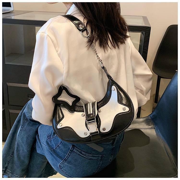 Túi Xách Nữ Cầm Tay Kẹp Nách Họa Tiết Sao