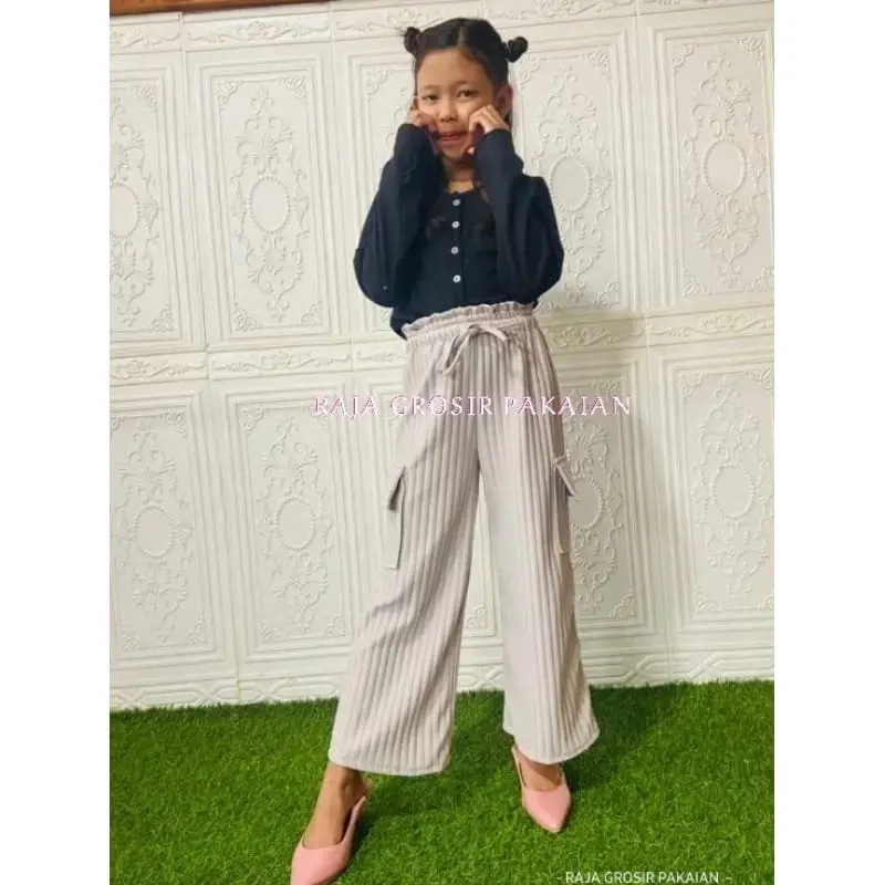 Celana Kulot Kargo Hornet Knit Anak 3