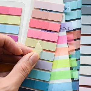 Pegatina, 200 Hojas de Índice Transparente Bloc de Notas Creativo, Papelería de Oficina Escolar Pegatina Autoadhesiva, Bloc de Notas Adhesivas Post-it