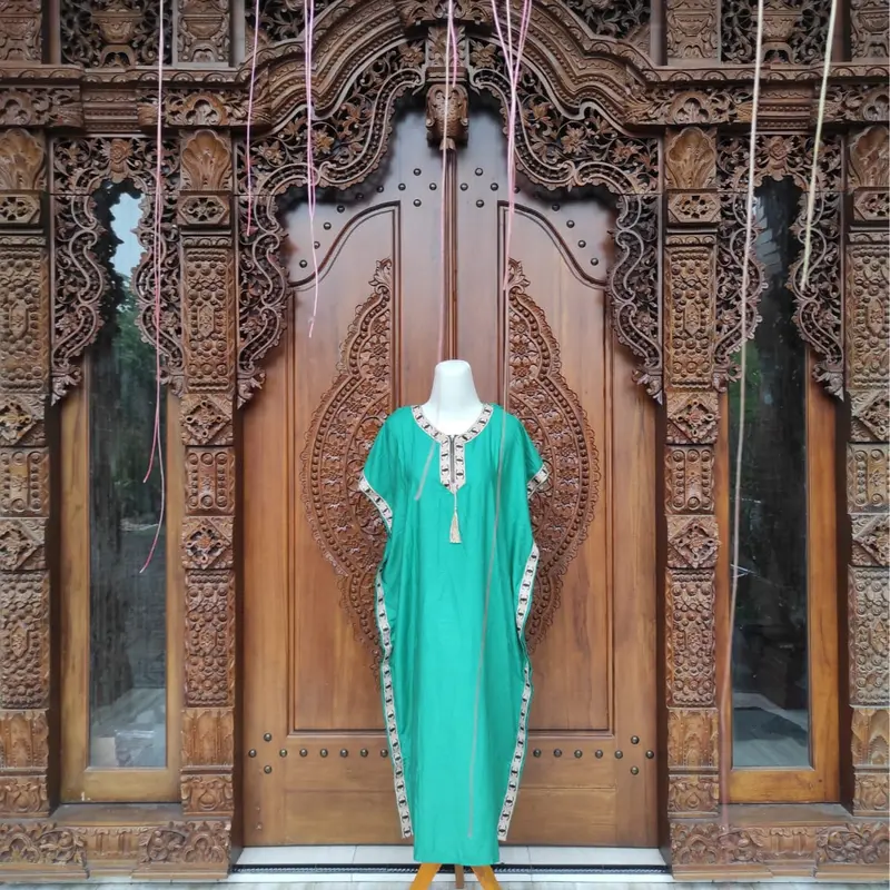 TERBARU DASTER KAFTAN BUSUI RESLETING DEPAN BAHAN RAYON SIZE LD 120 CM 1
