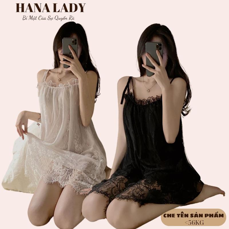  Váy Ngủ Ren Nữ - Đầm Ngủ Babydol Dễ Thương Ren 2 Lớp VN312 