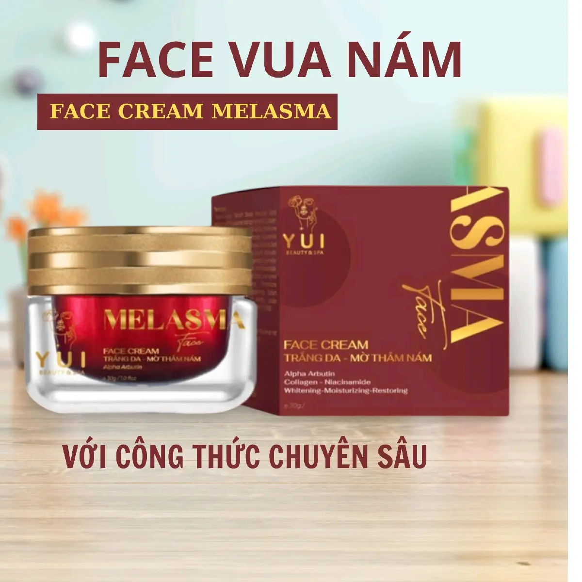 KEM FACE CREAM MALASMA VUA NÁM YUI  hộp 30gr [phiên bản mới]