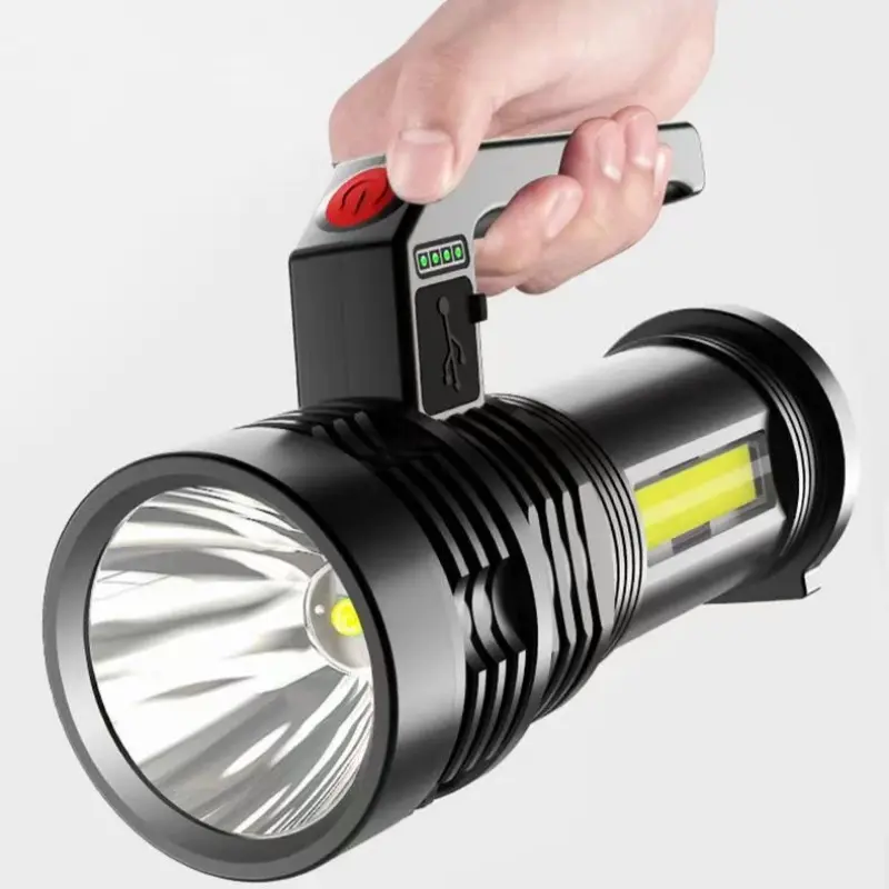 Large capacity lighting, strong light flashlight, outdoor ultra bright handheld lighting