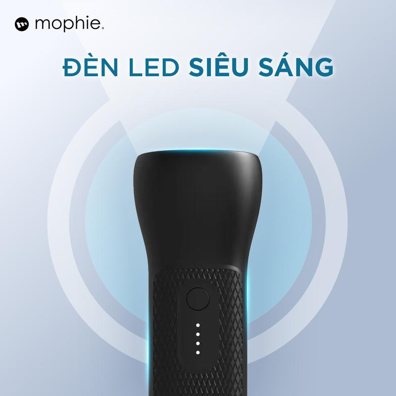 Bộ sạc kích bình mophie GO Rugged Flashlight 36.6Wh/700Amps - 401107705