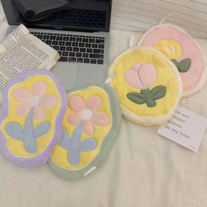 Khăn Tay Thiết Kế Hoa Dễ Thương, Có Chức Năng Treo, Thấm Nước Mạnh, Nhanh Khô, Thích Hợp Sử Dụng Tại Nhà, Không Rụng Lông, Thích Hợp Cho Trẻ Em, Khăn Tay, Làm Bằng Vải Dày, Sử Dụng Trong Phòng Tắm 1