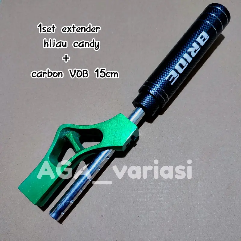 shift knop perseneling variasi mobil universal EXTENDER TUAS CARBON 15CM Baut 3