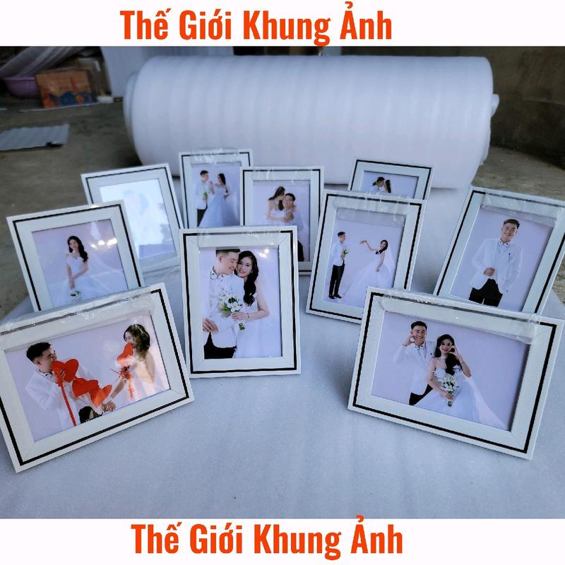 ComBo 10 Khung Ảnh Bộ 13×18 MẶT Mica KÍNH- siêu đẹp - Hỗ trợ in ảnh và gửi ngoài Tặng đinh móc và chân chống để bàn Decor Decor Phòng Khung Tranh Trang Trí Nhà Phòng Khách