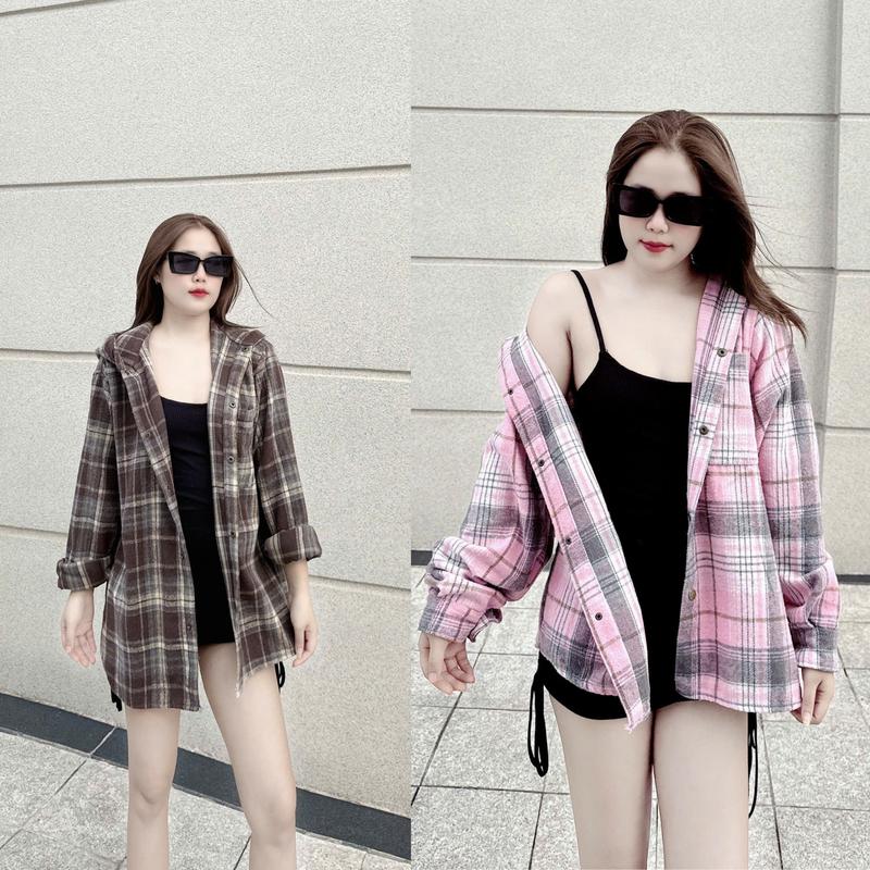 ( Deal Chào Hè ) Áo Khoác Dạ Unisex Nam Nữ Mũ 2 Lớp Form Dáng Rộng Chất Dày Dặn