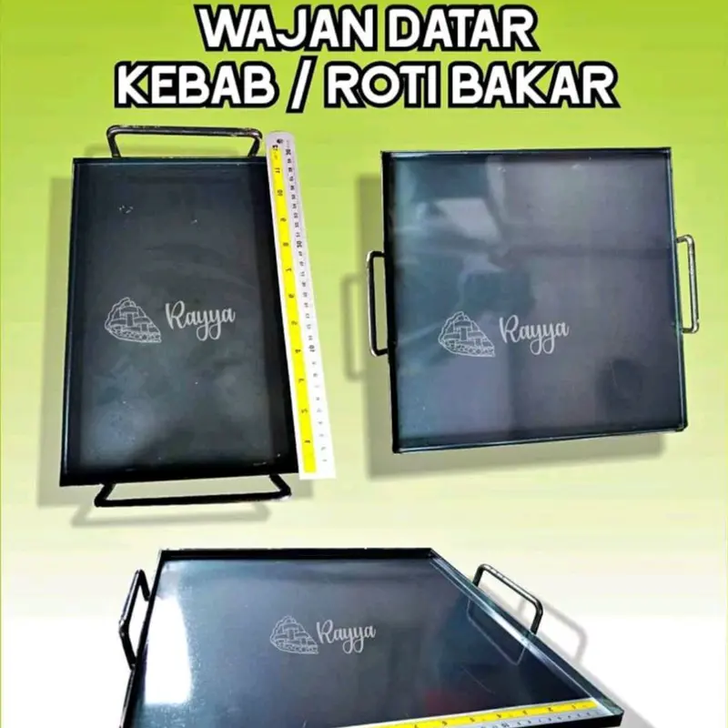 antilengket wajan untuk panggangan roti / kebab / sosis/ burger/ japanese cake/ steak ayam dll 0
