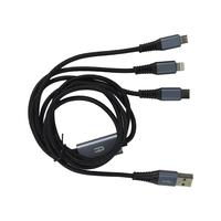 Gambar ATARU KABEL CHARGER USB 3IN1 - ABU-ABU dari AZKO ID Kota Serang 5 Tokopedia