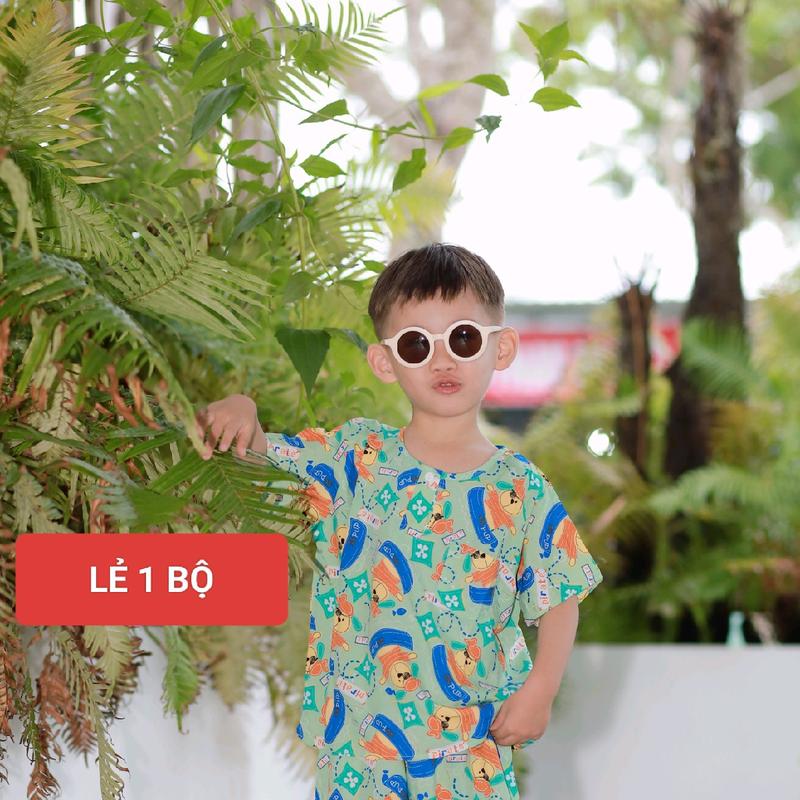 (LẺ) 1 bộ tole bé trai. Đồ bộ quần ngắn, quần dài bé trai chất tole lanh 2 da mịn mát, thấm hút mồ hôi. Có size từ 5-70 kg. Nhiều hoạ tiết. Thích hợp cho bé mặc nhà, đi học, đi chơi. Sleepwear