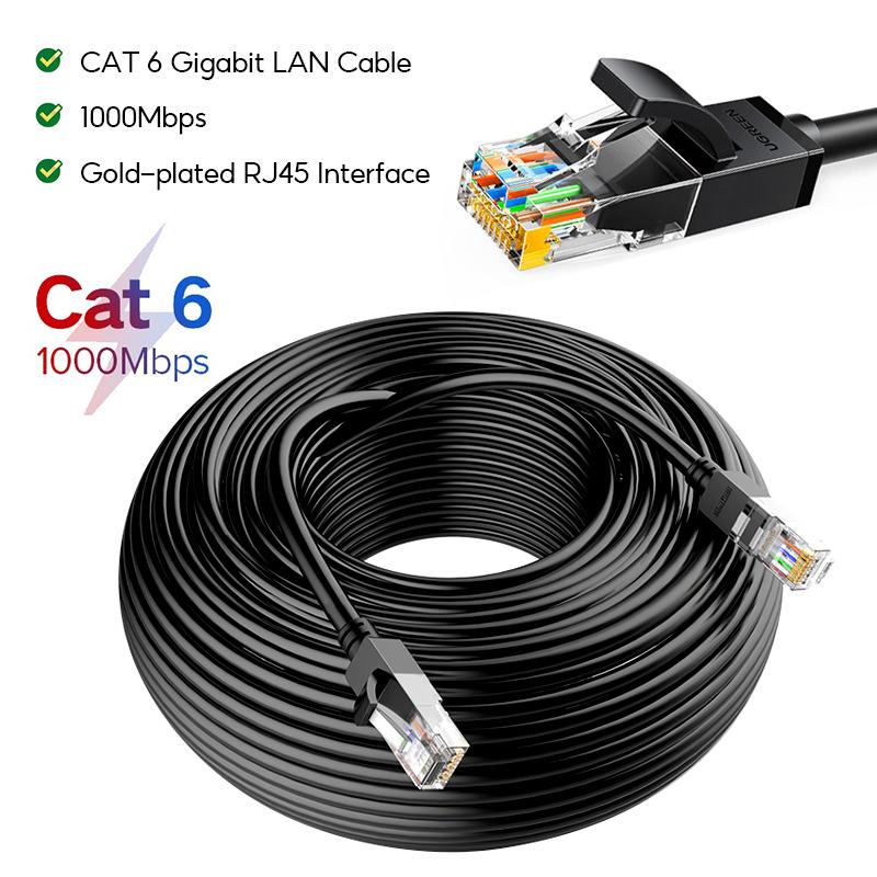 5M/10M/15M/20M/30M/40M/50M CAT6 RJ45 Lan Cable Outdoor UTP Ethernet ...