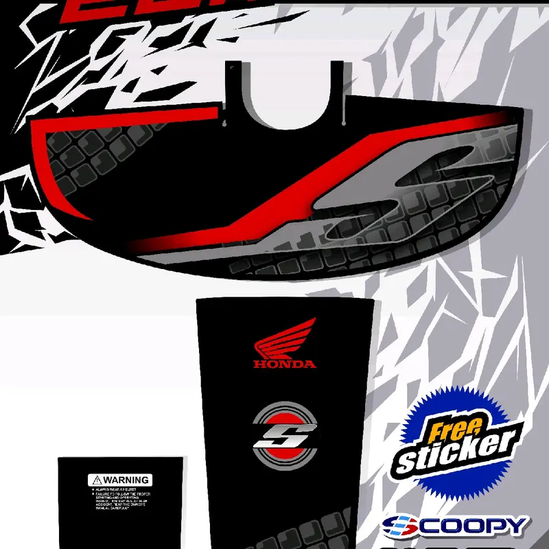 Sticker Pelindung Dashboard Tankpad Scoopy 2017 2018 2019 (body protector deck pad cover) 4