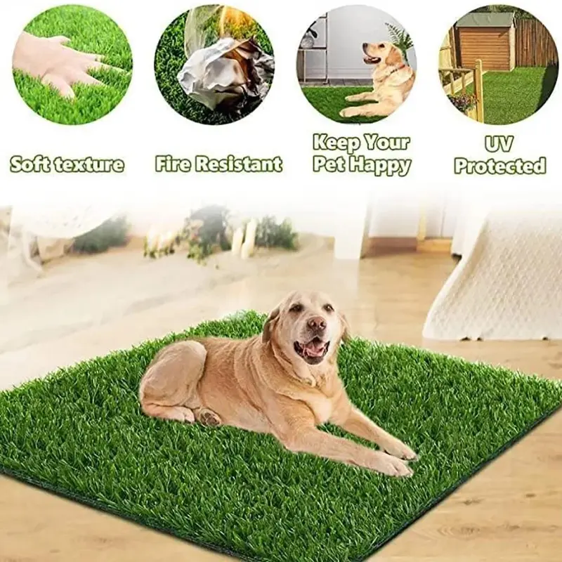 Tấm lót cỏ cho chó, để huấn luyện đi vệ sinh cho thú cưng, Tấm lót Pee cho chó Con, Thích hợp để huấn luyện bô, Sử dụng Trong Nhà và ngoài trời, Cầm Tay và bền, Thích hợp cho chó và mèo, Tấm trải Cát Đi Bô 0