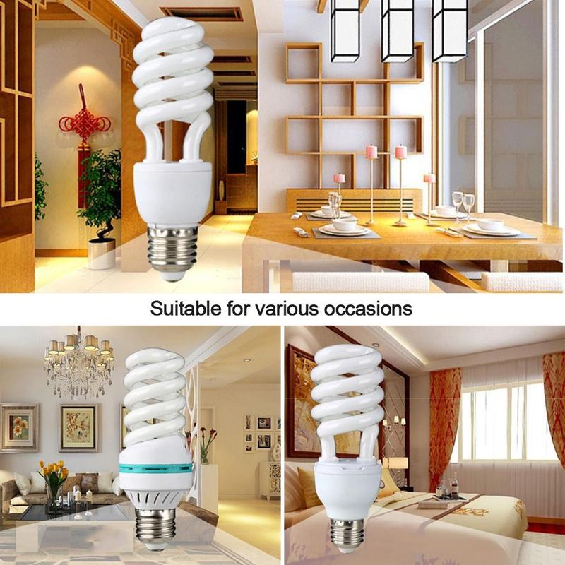 Product Introduction of New No Flicker Spiral Light Bulb AC220V LED Lamp Retro Decor Lamps White light 15-105W Energy-saving Lamps Tubes Cooking 19