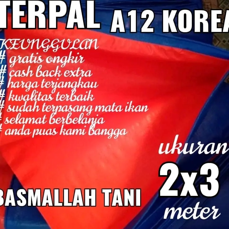 Terpal Korea A12 Ukuran 2x3 meter merk TRECK Ayam