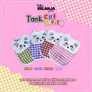 BAJU KUCING SERIES KAOS CAT BIRIZY / BAJU KUCING OUTFIT LEBARAN SIZE S-XXL / YUKBELANJAGAES!