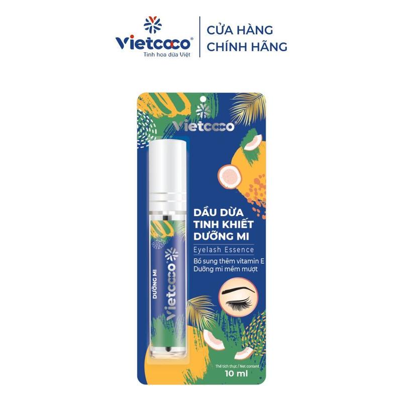 (mascara) Dầu dừa tinh khiết dưỡng mi VIETCOCO 10ml - Mỹ Phẩm Cosmetic Trang Điểm 1