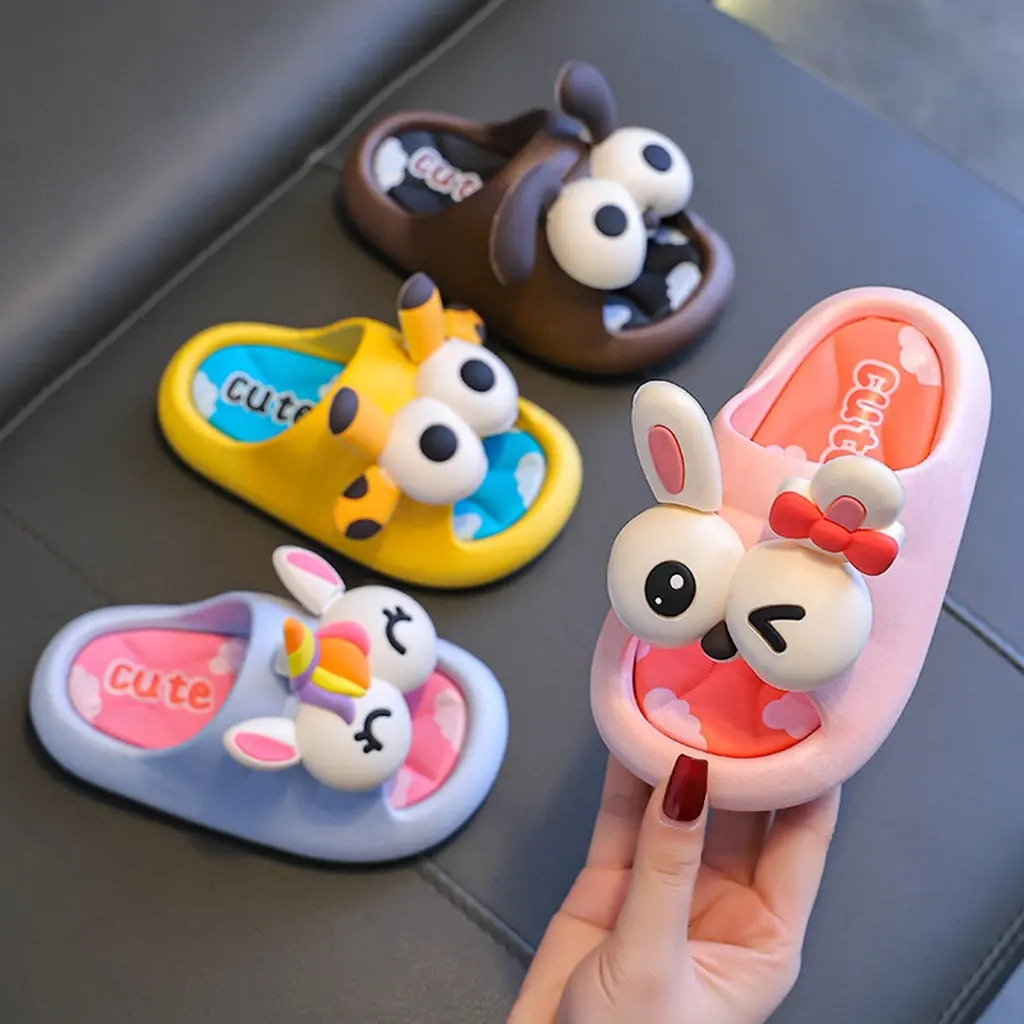 PROMO 5.5 IMPORT Kakimanis B420 Sandal Slop Kartun Anak Laki Laki Perempuan Sendal Viral Kekinian Sepatu Fashion Sepatu Fashion Anak Cewek Cowok Lucu Bahan Karet Jelly Anti Licin Casual Anti Slip Umur 3-12 Tahun Terbaru