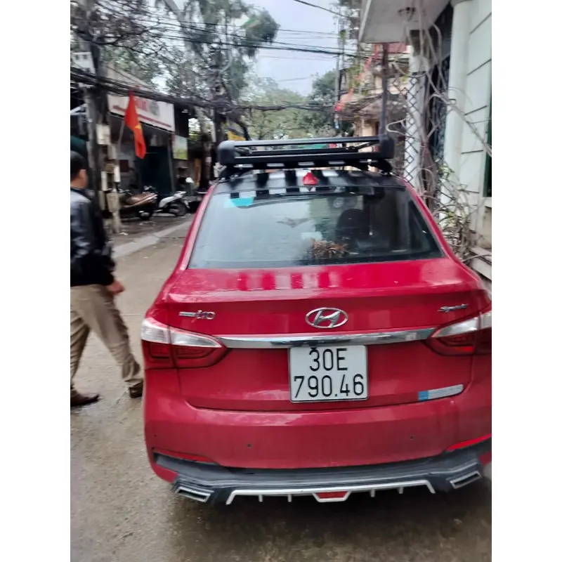 Giá nóc cho xe Hyundai i10⚡ HÀNG LOẠI 1 ⚡ Baga chất liệu hợp kim nhôm nhẹ bền, thiết kế thể thao 1