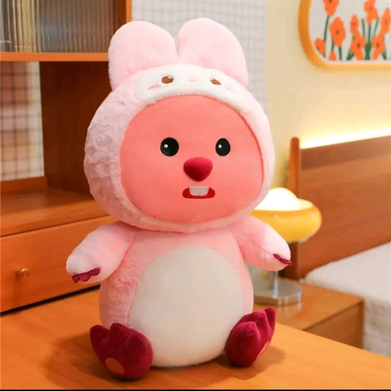 Loppy Ong Vàng, Thỏ Hồng,Thỏ Trắng, Hải Ly Coplay  Ngộ Nghĩnh Đáng Yêu Thú Bông Thú Nhồi Bông 3