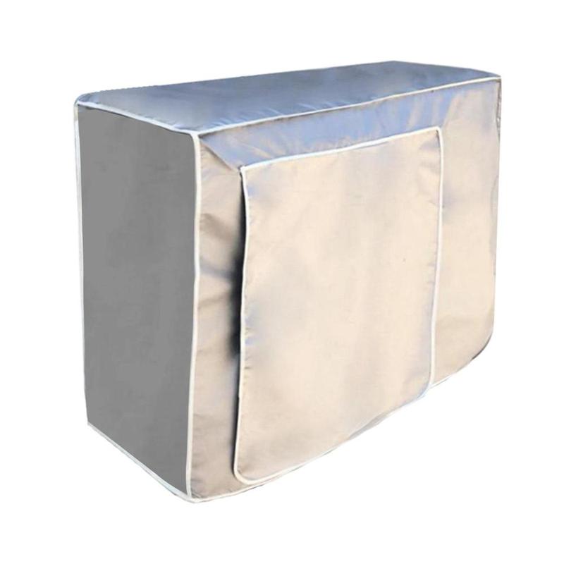 Outside House Air Conditioner Cover Oxford Cloth Protector Overcover Silver 6