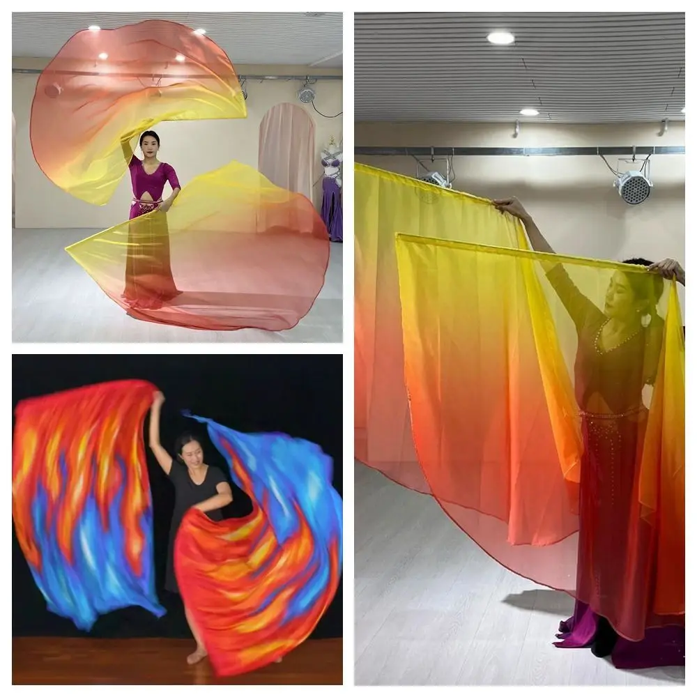 New with Telescopic Sticks Belly Dance Accessories Props Scalable Rods Lightweight Colorful Scarves Flag Multicolor Portable Dance Props Dance Party