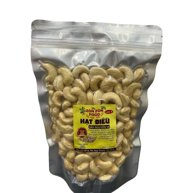 Hạt điều loại A sấy nguyên vị 500g .Food Nuts Snack Ăn Vặt Thức Ăn Sen 2
