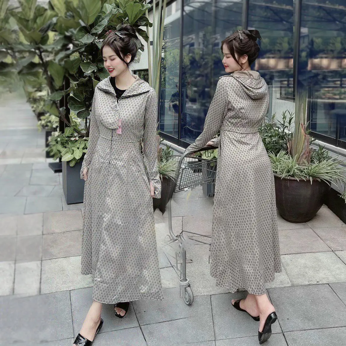 Áo chống nắng toàn thân vải UMY lạnh dày mịn dài phủ kín chân, chống nắng cực tốt Mùa hè 2024 Sport