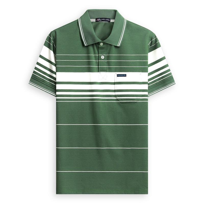 Áo thun nam trung niên From rộng BIG SIZE 100kg cho người lớn tuổi vải cotto áo thun nam tay ngắn menswear thời trang nam trung niên