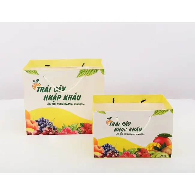 Túi Giấy Đựng Hoa Quả, Đựng Trái Cây Nhập Khẩu, Đủ Màu, Đủ Size 1kg 2kg 3kg 4kg 5kg 5
