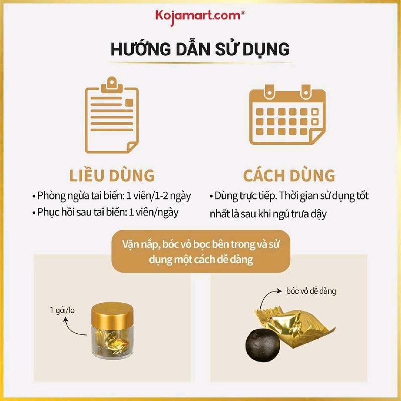 An Cung Chính Phủ Rồng Vàng Phòng Tai Biến Đột Quỵ Daehan Jinbodan Hộp 60 Viên 3