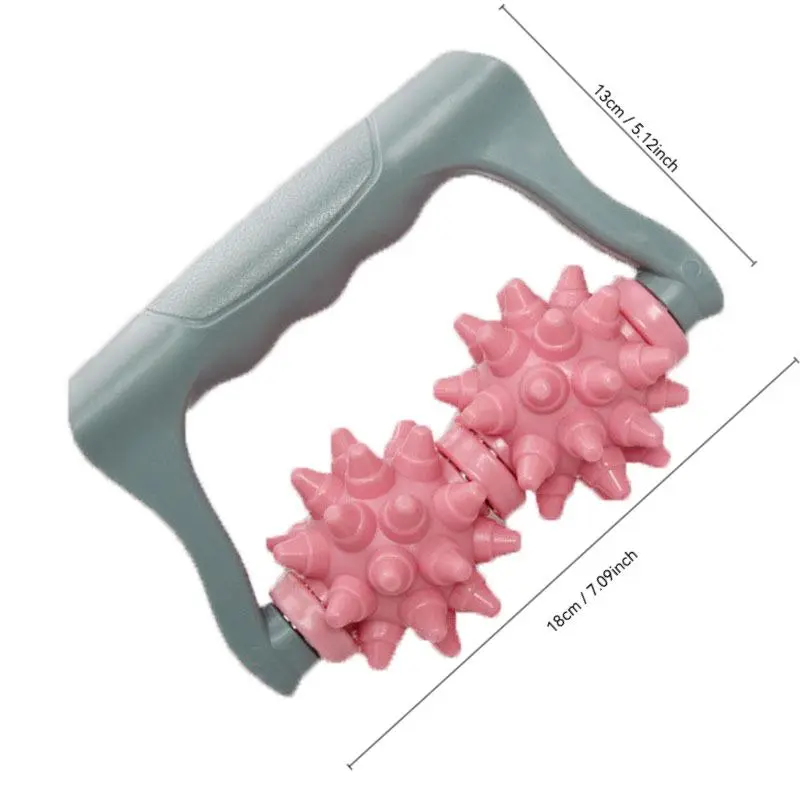 Muscle Massage Handle, 1 Count Manual Muscle Massage Tool, Body Massager, Yoga Fitness Massager, Handheld Double Ball Massager, Sports Accessories 1