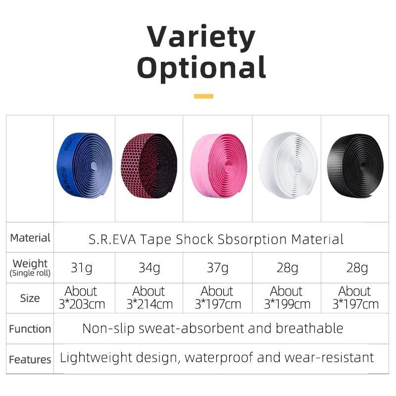 ROCKBROS Road Bicycle Handlebar Tape for Comfortable Grip on Rides 5