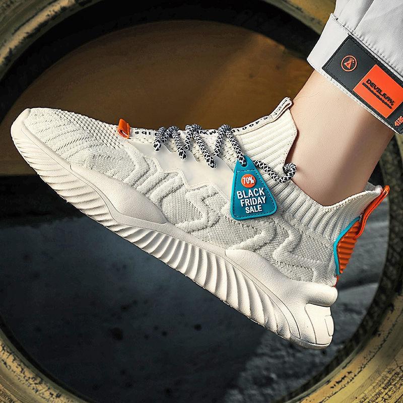 Men's Shoes Summer Breathable Sneakers Korean Style Trendy Men's Casual Shoes Versatile Mesh Coconut Shoes Old Beijing Cloth Shoes 8