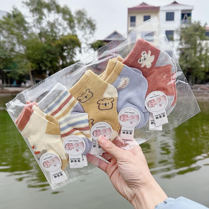 Set 10 đôi tất len mềm mịn cho bé sơ sinh- 3 tháng ( hình có thể thay đổi ạ) 0