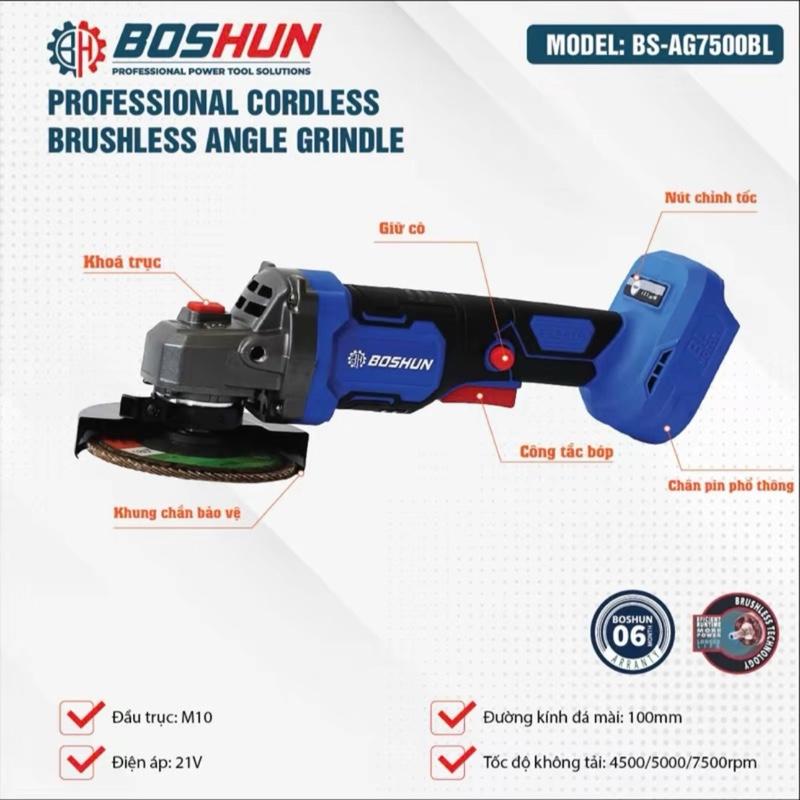 Combo 2 máy Siết Bulong 400n.m + Máy cắt chính hãng Boshun + 1pin 15cell + sạc - Máy cắt có chống sốc đá và chống khởi động lại - chân pin phổ thông m21 - bảo hành 12 tháng 5