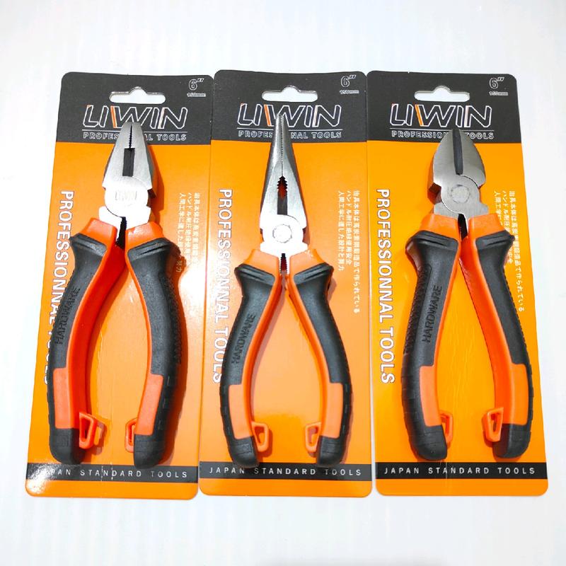  kìm Điện - kìm Nhọn - kìm Cắt thương hiệu liwin 6in thép CRV không gỉ 