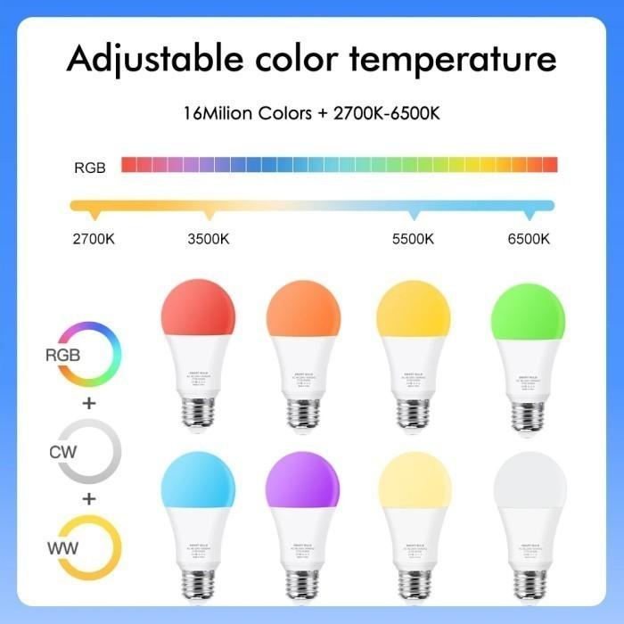 Smart Light eWelink Zigbee Bulb Support Alexa Google Voice Control E27