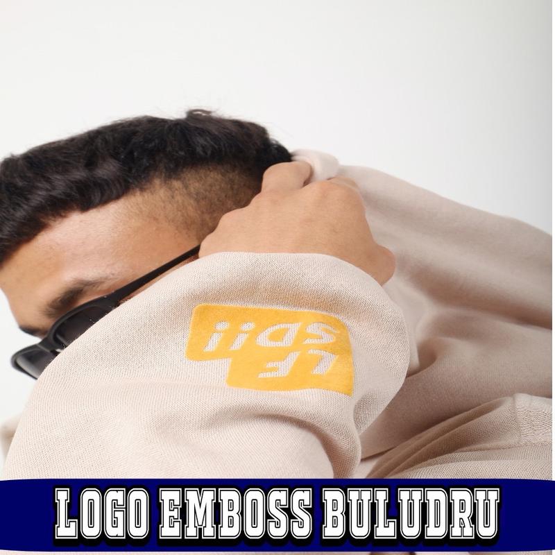 LIFESIDE- Hoodie Jumper Everyday Pria Wanita L XL XXL Beige 5