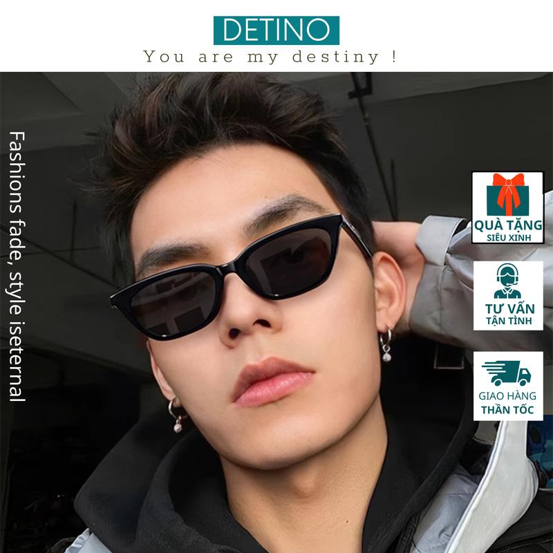 Kính râm mắt mèo nam nữ chống tia UV thời trang, mắt kính đen phân cực đi biển ngầu DETINO K23