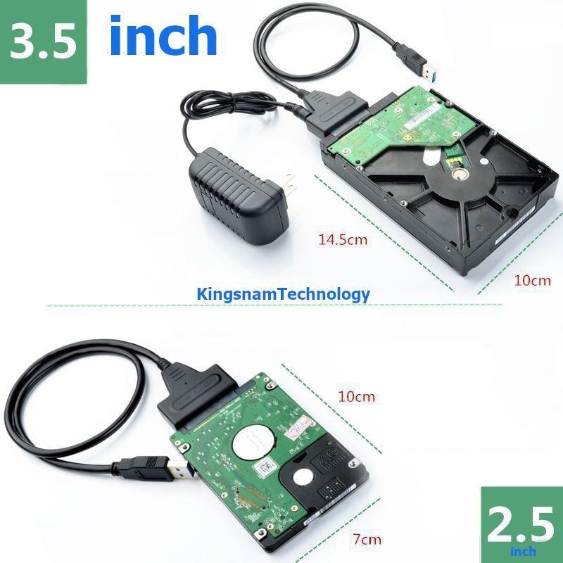  Bộ Dock dùng đọc dữ liệu từ ổ cứng 2.5 inch - 3.5 inch sang chuẩn USB 3.0 box 3.5 inch cao cấp túi  & túi  & 