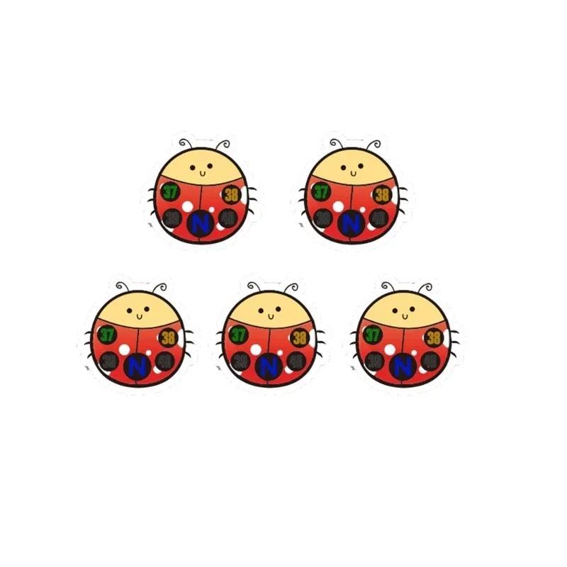 Baby forehead temperature measurement sticker Baby forehead temperature sticker LCD color cartoon forehead temperature color changing sticker 3