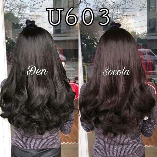 Tóc giả kẹp chữ u xoăn dáng dài u1547 MẪU MỚI sợi tơ cao cấp làm dầy phồng tóc Women