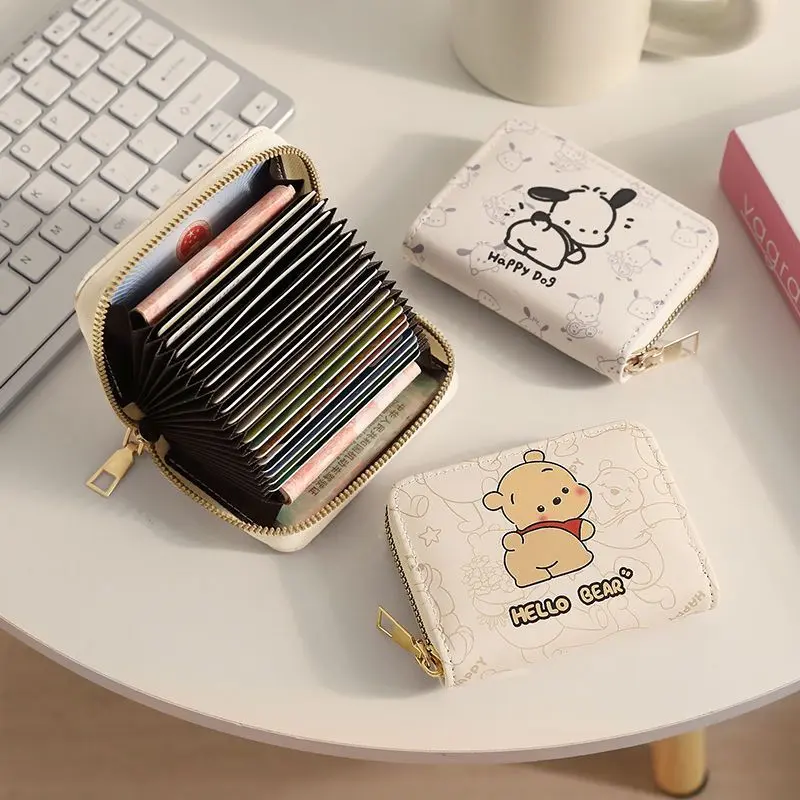 Chủ Thẻ Hoạt Hình, Thiết Kế Chó Pacha, Nữ Cá Tính Độc Đáo, Dung Lượng Lớn, Tiện Lợi, Siêu Mỏng, Cỡ Nhỏ Thích Hợp Để Lái Xe, ví đựng tiền Xu Dễ Thương
