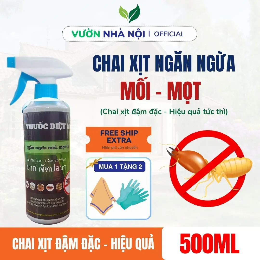 Chai xịt mối THAI LAN 500ml Nguồn Gốc Thảo Mộc -  Mọt Gỗ - Tủ Bếp - Sàn Gỗ