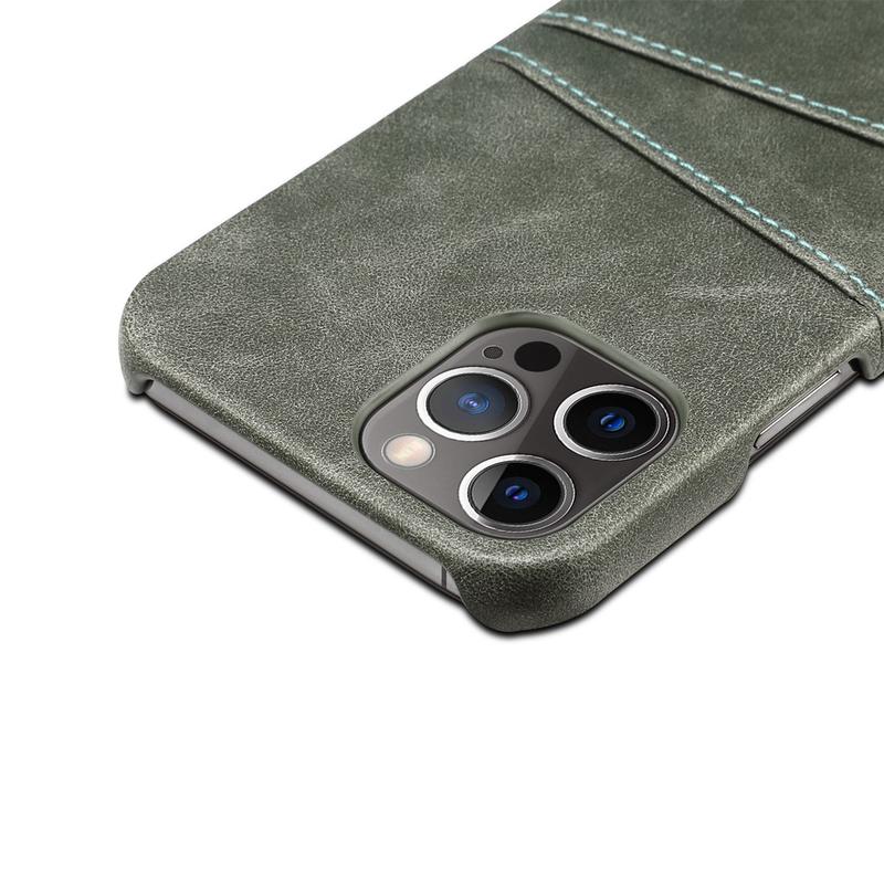 Leather Case Compatible for iPhone 12 Pro Max Mini with Card Slot - Casing Kulit Hard Case Holder 4