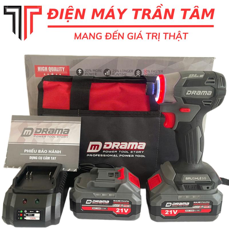 Máy Chuyên Vít Pin DRAMA 5668 Không Chổi Than 4 Cấp Tốc Độ Đầu Ngậm Vít Nhanh Vietnam Máy khoan búa Electric Drills máy  khoan  pin