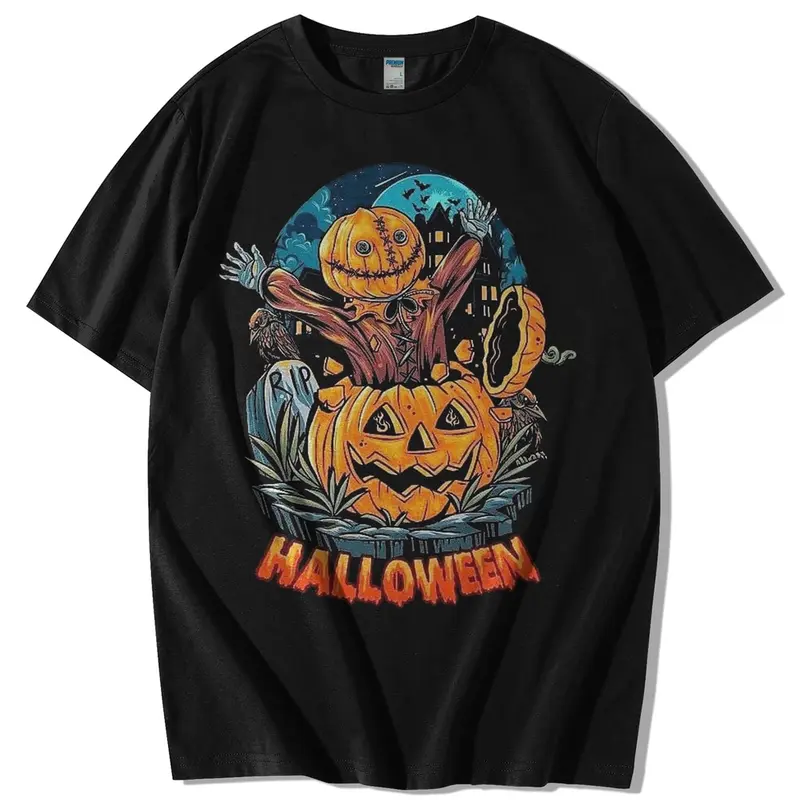TSHIRT PUMPKIN HALLOWEEN / KAOS MUKA LABU HELLOWEEN / Kaos Halloween Hantu Original Cotton Combed 24S 0